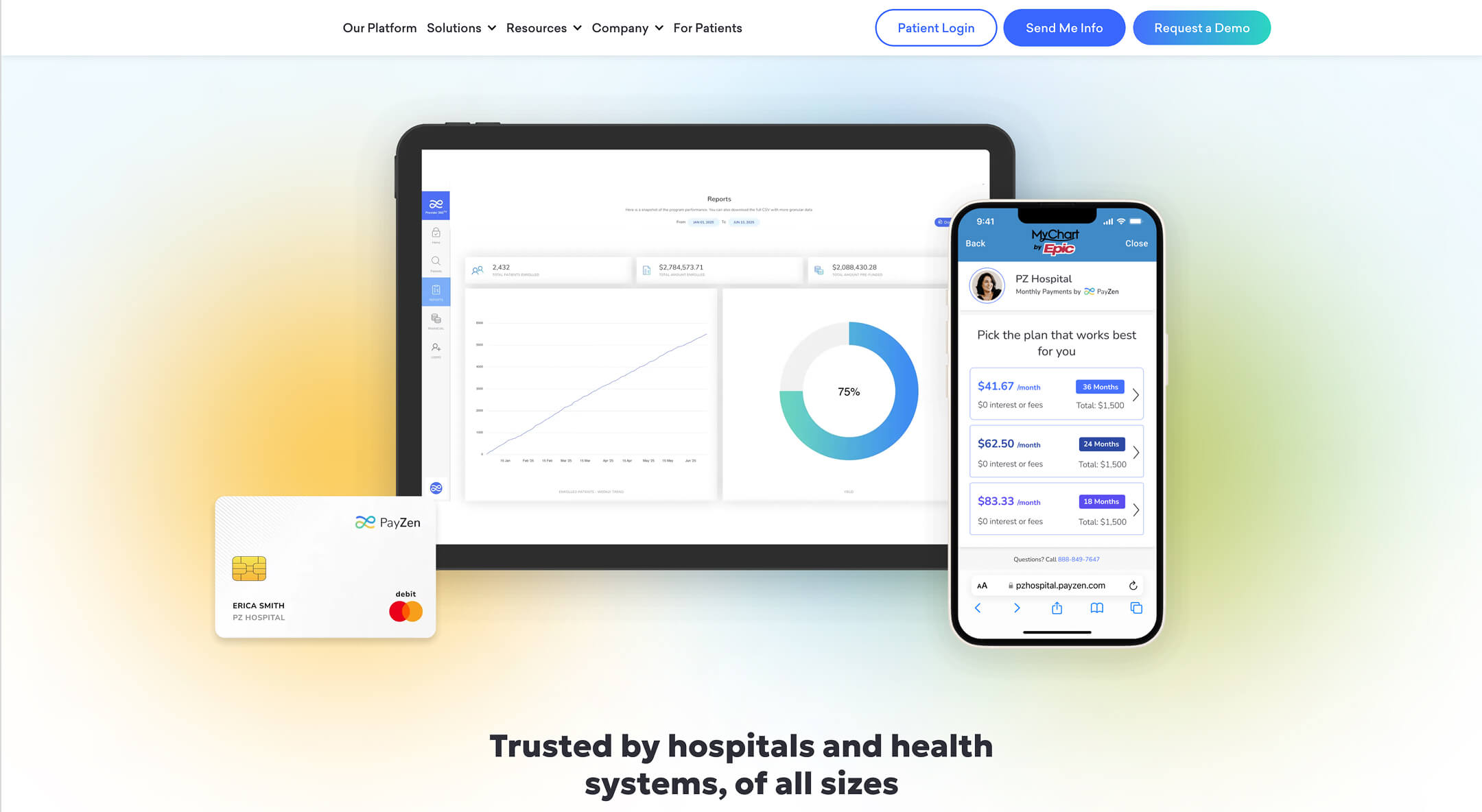 Desarrollo web para una empresa de servicios de financiamiento para pacientes